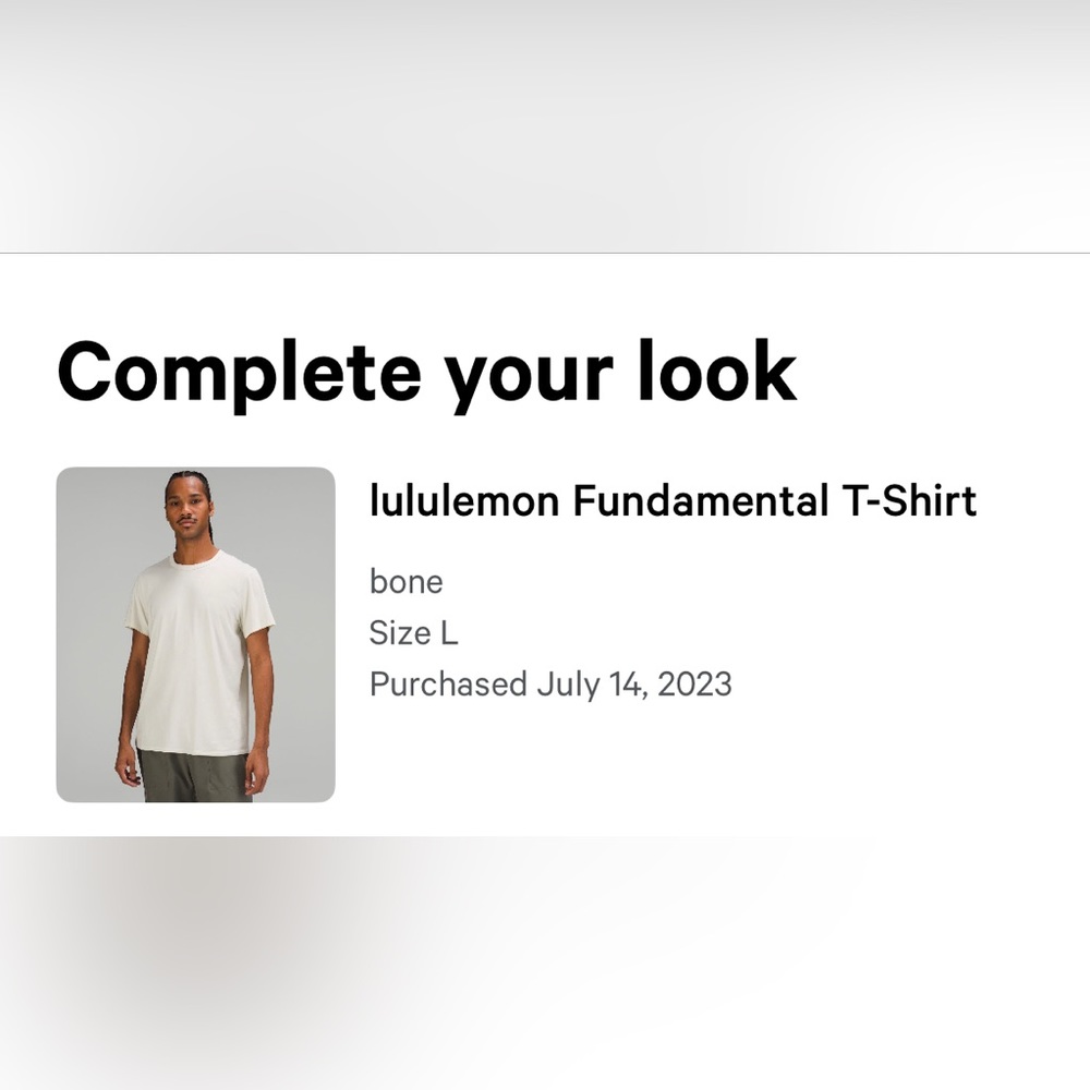 Men’s Lululemon t-shirt